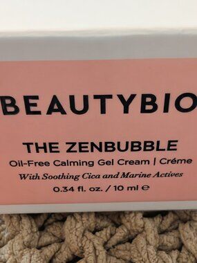 Beauty Bio  The Zenbubble  Oil-Free Calming Gel Cream. Mini 0.34 oz NEW